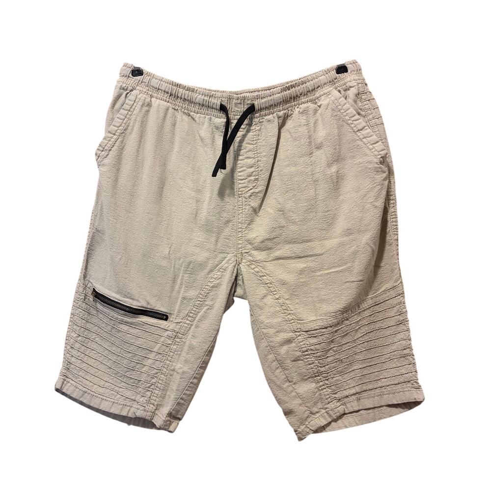 Phat Farm Shorts Men's 3X 3TG Beige Cargo Y2K Hip Hop Elastic Waist 12.5 Inseam